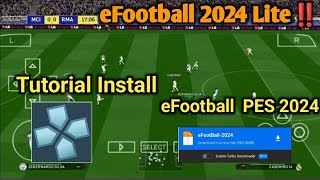 Cara Install eFootball PES 2024 PPSSPP Android [upl. by Enrahs]