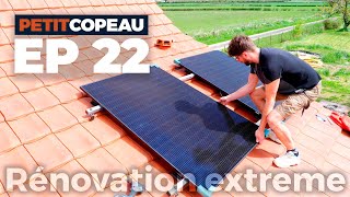 Rénovation extrême Ep 22 Sanitaires cellier panneaux solaires le chantier avance fort [upl. by Brantley]