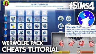 Tutorial CHEATS zu Die Sims 4 Werwölfe Werwolf werden Merkmale Ränge Charakterzüge cheaten [upl. by Marlie]