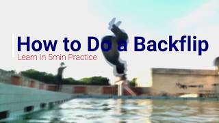 Uncover the Secrets of a Perfect Backflip In Water  How to learn Backflip in Water [upl. by Nirra]