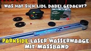 PARKSIDEÂ® LaserWasserwaage mit MaÃŸband PLLM 10 A1 [upl. by Holmann363]