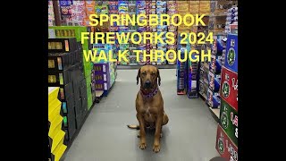 SPRINGBROOK FIREWORKS 2024 WALK THROUGH [upl. by Burr358]