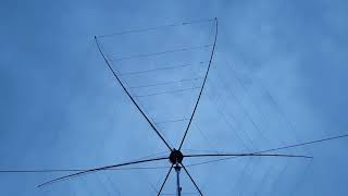 VK5IR homebrew hexbeam installed on temporary mast  8 meters [upl. by Nevins]