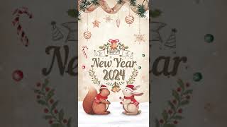 Happy New Year of the rabbit squirrel wi Animated [upl. by Zenas]