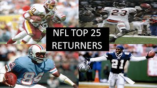 NFL 25 Greatest Returners 2024 [upl. by Attesoj]