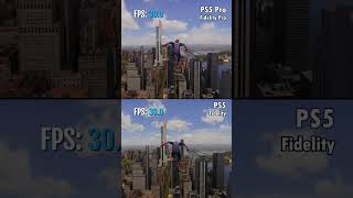 PS5 vs PS5 Pro  Marvels SpiderMan 2 Comparison ps4pro spiderman2 [upl. by Kizzee]