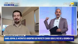 Daniel Gervini el argentino que proyectó cuándo será el pico de la segunda en Hoy Nos Toca a las 8 [upl. by Nalod]