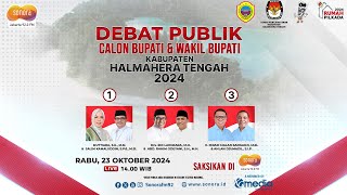 🔴LIVE Debat Publik Calon Bupati dan Wakil Bupati Kabupaten Halmahera Tengah 2024 [upl. by Allegna]