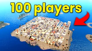 I Gave 100 Rust Players One Plot Each to Build an Island City [upl. by Natalya]