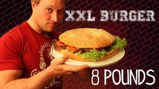 The XXL Burger  8lb 36kg Burger  Furious Pete [upl. by Dnama]