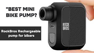 quotBest Mini Bike Pump ROCKBROS 100PSI Rechargeable Pump for Bikersquot [upl. by Mullac]