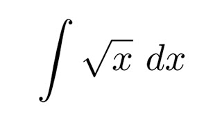 Integralrechnung Wurzel integrieren  INTEGRIEREN LERNEN 11 [upl. by Carrillo]