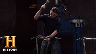 Forged in Fire Motorcycle Blade Tests Season 5 Episode 11  History [upl. by Sremlahc]