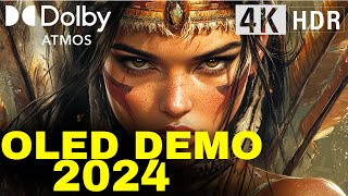 OLED DEMO 2024 4K HDR Qled TCL Samsung Sony DOLBY ATMOS 60fps Dolby Vision [upl. by Devitt]