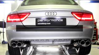 Audi A6A7 with performance flap exhaust system by Cargraphic [upl. by Atinahs995]