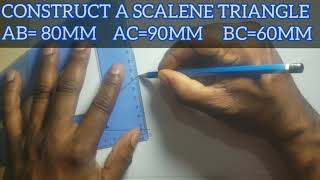 How to ESCRIBE a CIRCLE to a TRIANGLE [upl. by Ainival265]