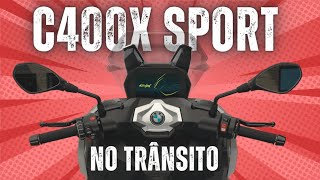 BMW C400X Sport 2024 Como se sai no Trânsito [upl. by Ahsimak]