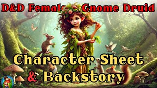 Meet Elowen Singlegem Level 1 Gnome Druid Character Spotlight [upl. by Barbaraanne]