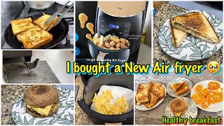 I Bought A New Air Fryer🤩🥳 So excited  First time try kia Air fryer Healthy Breakfast in winters [upl. by Lemuela]