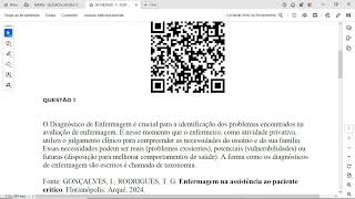 Indique 3 Diagnósticos de Enfermagem da taxonomia NANDA que podem ser utilizados para pacientes em [upl. by Shih979]