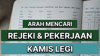 ARAH REJEKI DI HARI KAMIS LEGI [upl. by Iyre]