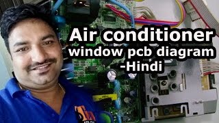 Air conditioner window pcb diagram  Hindi [upl. by Llehsad]