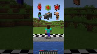 Water Pit Test vs Different Mobs Survival meme shorts minecraft [upl. by Reube]