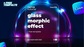 Glass morphism effect in Canva 2024 [upl. by Shayna]