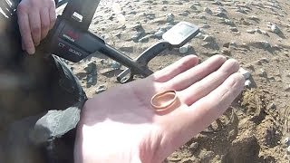 Enorme sortie DETECTION PLAGE beaucoup dOR tempête en Normandie gold ring XP DEUS VS CTX 3030 [upl. by Ethelred762]