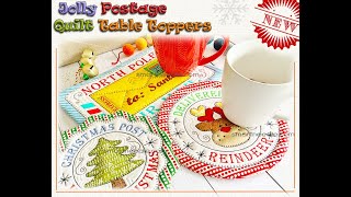 Jolly Postage Quilt Table Toppers [upl. by Drabeck578]