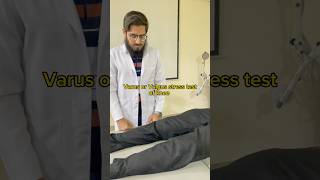 Varus or Valgus Stress Test  For MCL and LCL of knee specialtests viral reels [upl. by Acenes214]