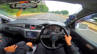 POV DRIVE BIG TURBO MITSUBISHI EVO 9  PUT YOUR SEATBELT ON BRO [upl. by Inhsor]