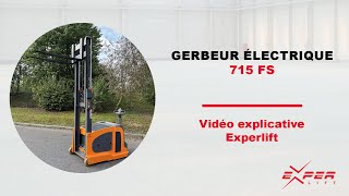 Gerbeur électrique en porte à faux 1500 kg OMG  715 FS [upl. by Laval490]