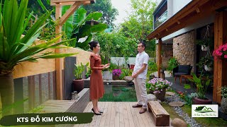 NGÔI NHÀ VƯỜN BÌNH YÊN NƠI MỆT MỎI VÀ ÁP LỰC DỪNG CHÂN SAU CÁNH CỔNG  Nét Xanh Trong Kiến Trúc Nay [upl. by Anglo]