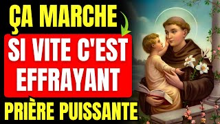 🙏PRIÈRE PUISSANTE pour RECEVOIR UN MIRACLE en QUELQUES JOURS  SAINT ANTOINE DE PADOUE [upl. by Acirat]