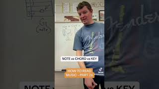 Note vs chord vs key music lesson class learn theory [upl. by Kylen481]