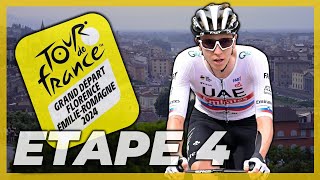 TOUR DE FRANCE 2024  ÉTAPE 4  PINEROLO▸VALLOIRE 1396Km tourdefrance2024 tourdefrance [upl. by Annawt]