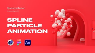 Spline particle animation  Cinema 4d [upl. by Linette]