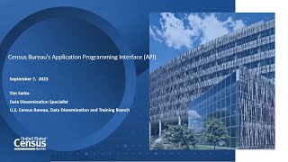 The Census Bureaus Application Programming Interface API [upl. by Adall]