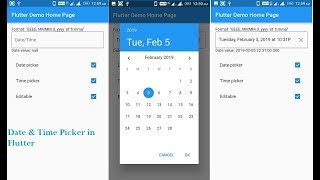 Date and Time Picker in Flutter with editable  Amazevalley [upl. by Gee173]