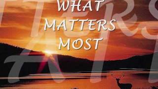 WHAT MATTERS MOST  Kenny Rankin Lyrics [upl. by Woodall209]