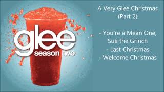 Glee  A Very Glee Christmas songs compilation Part 2  Season 2 [upl. by Noryk]