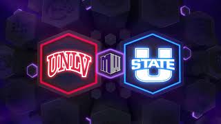 HIGHLIGHTS Utah State at UNLV Mens Basketball 11324 [upl. by Novonod]