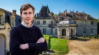 At 25 He Bought a French Chateau in Dordogne Tour Before Restoration [upl. by Magree]