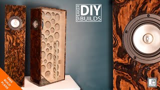 Big Tower  Floorstanding DIY Audiophile Speaker Build with 6quot Full Range Drivers MLTL [upl. by Quiteris]