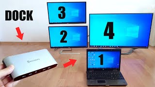 USB C Docking Station for Multiple Monitor Setup on Windows Laptop  Minisopuru [upl. by Hafeenah]