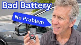 How to Open amp Start a RAV4 When the Keyfob Battery is Dead [upl. by Alahcim]