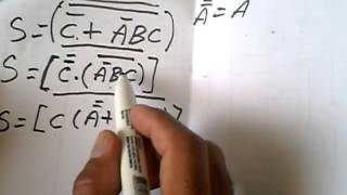 Algebra de Boole Simplificação de Expressões Booleanas 2 [upl. by Grey805]