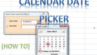 Excel VBA USERFORMS 25 Date Picker Calendar revealed Loop through Userforms and Controls Example [upl. by Aiyram]