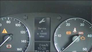 Mercedes C Class W203 Service Light Reset 2000–2007 [upl. by Skipp894]